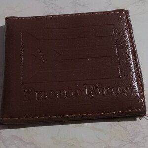 NEW PUERTO RICO BI-FOLD Faux Leather Wallet